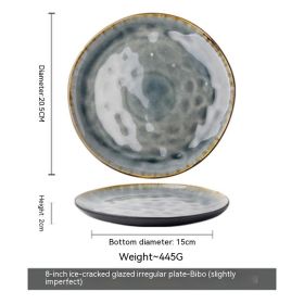 75 Inch Crackle Glaze Meal Bowl Profiled Salad Bowl