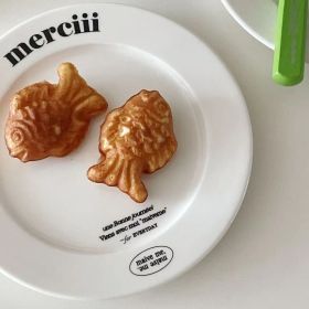 Cute French Alphabet Ceramics Tableware