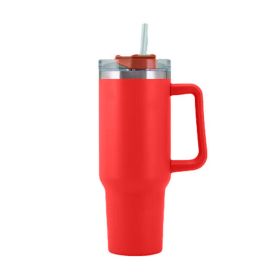 30OZ Straw Coffee Insulation Cup With Handle Portable Car Stainless Steel Water Bottle LargeCapacity Travel BPA Free Thermal Mug (Capacity: 1PCColor)