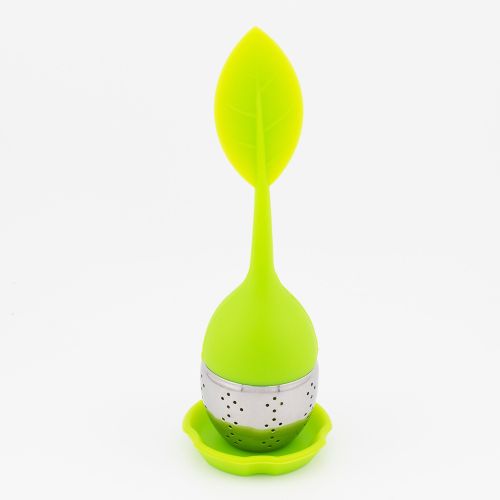 1pc/7pcs Tea Infuser Silicone Handle Stainless Steel Strainer Drip Tray Included - Loose Tea Steeper - Best Tea Infuser For Loose Leaf Or Herbal Tea
